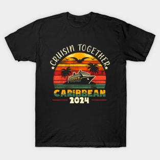 Cruisin Together Caribbean 2024 Family Friend Cruise Group T-Shirt